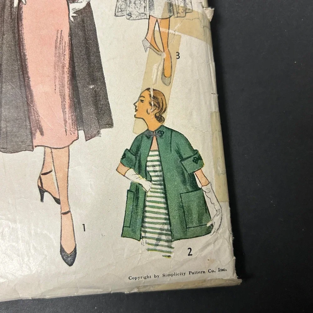 Vintage Simplicity 3573 Sewing Pattern Misses Size 14 Multi-Style Coat Duster